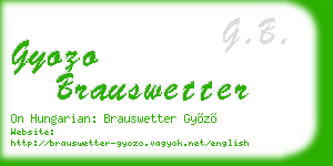 gyozo brauswetter business card